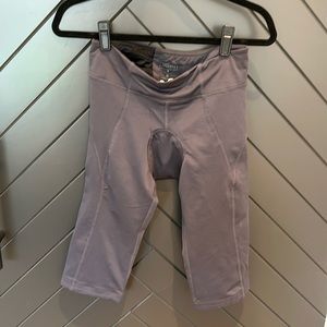 Athleta cropped lightly-padded bike leggings